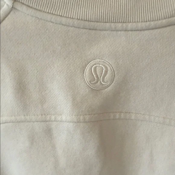 lululemon athletica Off-White Embroidered Logo Crew Sweatshirt - Picture 4 of 5